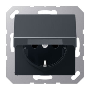 Jung SCHUKO-Steckdose anthrazit matt A 1520 BFKIKL ANM – Bild 1