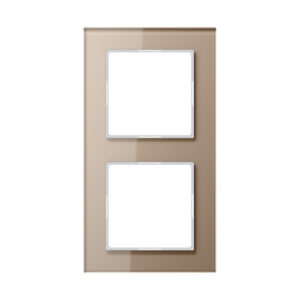 Jung Glasrahmen 2fach champ waage-/senkrecht AC 582 GL CH – Bild 1