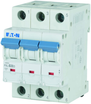 Eaton (Installation) LS-Schalter m.Beschrift. B 20A, 3p PXL-B20/3 – Bild 1