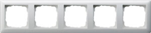 Gira Abdeckrahmen 5-fach Reinweiß glänzend bruchsicher 021503 – Bild 1