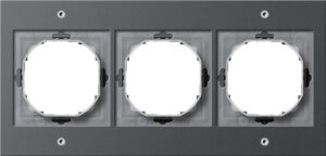 Gira Abdeckrahmen 3-fach anthrazit TX44 021367 – Bild 1