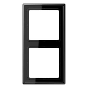 Jung Rahmen 2-fach schwarz waage/senkrecht LS 982 SW – Bild 1