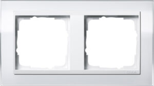Gira Abdeckrahmen 2fach klar weiß 0212723 – Bild 1