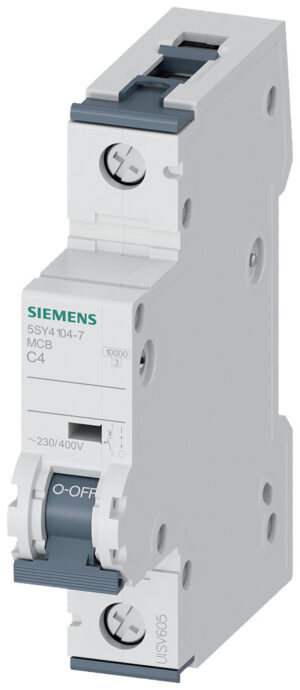 Siemens LS-Schalter C4A,1pol,T=70,10kA 5SY4104-7 – Bild 1