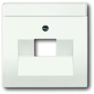 Busch-Jaeger Zentralscheibe studioweiß matt für UAE-Anschlussdose 1-fach 1803-884 – Bild 1