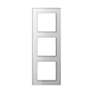 Jung Glasrahmen 3-fach alpinweiß waage/senkrecht AC 583 GL WW – Bild 1