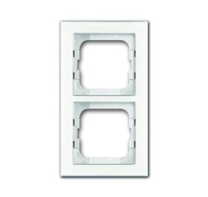 Busch-Jaeger Rahmen 2-fach weißglas 1722-280 – Bild 1