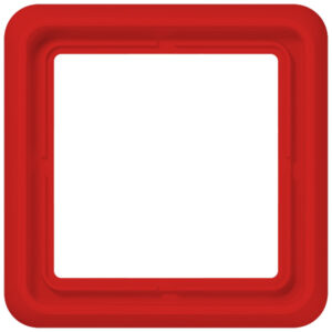 Jung Rahmen 1-fach rot waage/senkrecht CD 581 GL RT – Bild 1