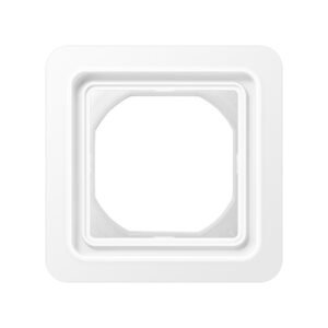 Jung Rahmen 1-fach alpinweiß kompl.mit Flansch CD 681 WU WW – Bild 1