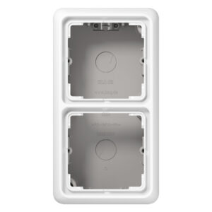 Jung AP-Kappe 2-fach alpinweiß angeformter Rahmen CD 582 A WW – Bild 1