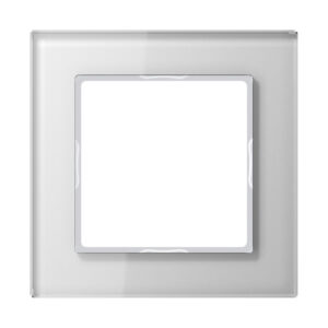 Jung Glasrahmen 1-fach alpinweiß waage/senkrecht AC 581 GL WW – Bild 1