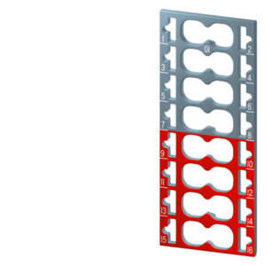 Siemens Farbkodierschilder 8x Grau + 8x rot 6ES71936CP012MA0VE10 – Bild 1