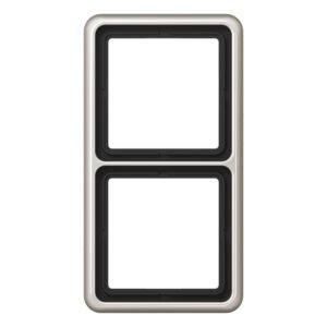 Jung Rahmen 2-fach platin waage/senkrecht CD 582 PT – Bild 1