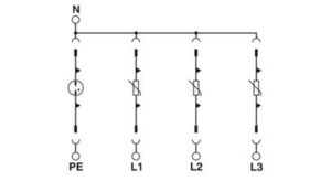 Phoenix Contact Überspannungsableiter Typ 2 VAL-SEC-T2-3S-350/40 – Bild 1