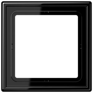 Jung Rahmen 1-fach schwarz waage/senkrecht LS 981 SW – Bild 1