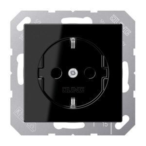 Jung SCHUKO-Steckdose 16A 250V A 1520 SW – Bild 1