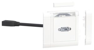 Hager GMSET019016 Anschlussset HDMI front vw – Bild 1