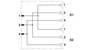 Phoenix Contact Y-Verteiler M8 SAC-3P-M 8Y #1696222 – Bild 1