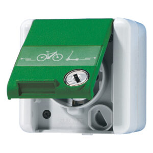 Jung SCHUKO-Steckdose 16 A 250 V 820 grün NAWSLEB – Bild 1