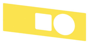 Siemens Unterlegschild Not-Halt-Pilzdruckt. 3SU1900-0BF31-0AA0 – Bild 1