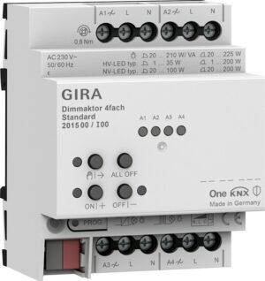 Gira Dimmaktor 4-fach REG KNX Secure 201500 – Bild 1