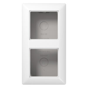 Jung AP-Kappe 2-fach alpinweiß angeformter Rahmen AS 582 A WW – Bild 1