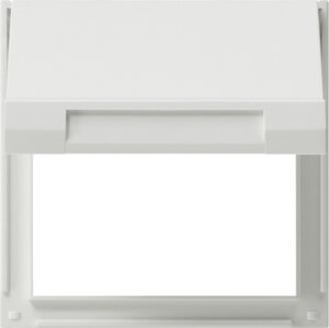 Gira Zwischenplatte Reinweiß mit Klappd., TX44 065466 – Bild 1