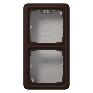 Jung AP-Kappe 2-fach braun angeformter Rahmen CD 582 A BR – Bild 1