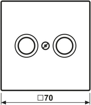 Jung Abdeckung für Antennen-Steckdose LS 990 TV SWM – Bild 1