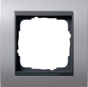 Gira Abdeckrahmen 1-fach Aluminium -fachanth.ZL,bruchsich. 021106 – Bild 1