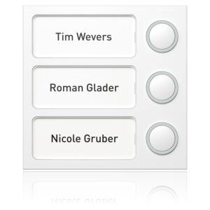 Ritto Portier Tastenmodul ws 3 Tasten,95x95x33mm 1875370 – Bild 1