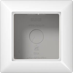 Jung AP-Kappe 1-fach alpinweiß angeformter Rahmen AS 581 A WW – Bild 1