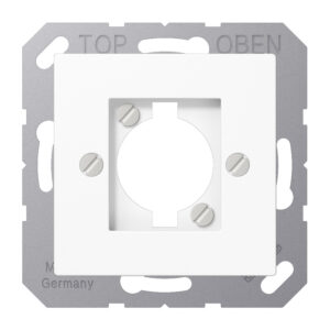 Jung Abdeckung für XLR-Steckdose alpinweiß A 568-1 BF WW – Bild 1