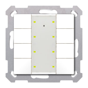 MDT technologies Taster Plus 55 8-fach, Reinweiß glä BE-TA55P8.G2 – Bild 1