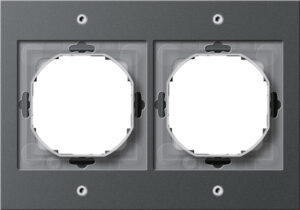 Gira Abdeckrahmen 2-fach anthrazit TX44 021267 – Bild 1
