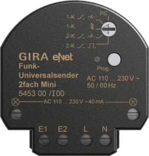 Gira Funk Universalsender Mini 2fach 545300 – Bild 1