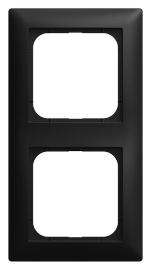 Busch-Jaeger Abdeckrahmen 2-fach schwarz 1722-915 – Bild 1