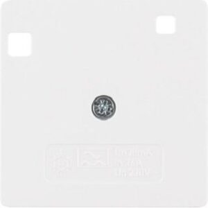 Berker Zentralstück polarweiß glänzend für FI-Schutzschalter 149609 – Bild 1