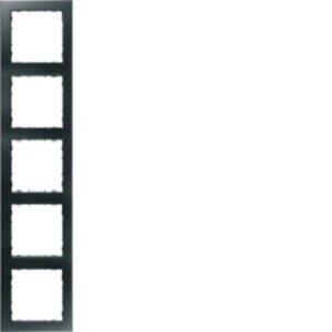 Hager Rahmen 5-fach PUR anthrazit WYR157 – Bild 1