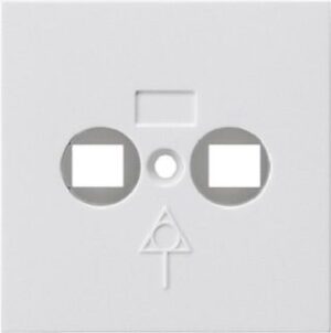 Gira Abdeckung Potenzialausgleich-Dose System 55 Reinweiss 810903 – Bild 1