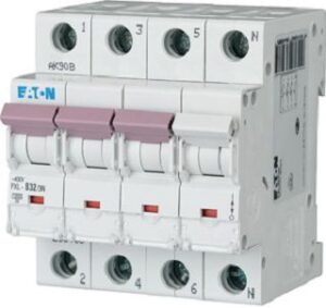 Eaton (Installation) LS-Schalter mit Beschriftung C 32A, 3p+N PXL-C32/3N – Bild 1