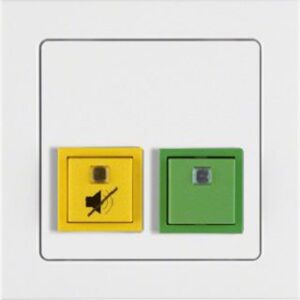 Berker Abstell-Anwesenheitstaster mit Rahmen polarweiß samt 52056099 – Bild 1