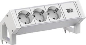 Bachmann DESK2 ALU WHITE 3xCEE7/3 0, 2m  GST18 RAL9010 937.406 – Bild 1