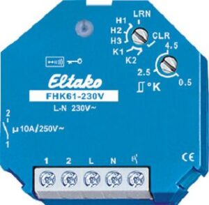 Eltako Funk-Heiz-Kühl-Relais Dosenmontage 1S 250VAC 0,5-4,5 Grad FHK61-230V – Bild 1