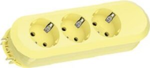 Bachmann Steckdosenleiste 3-fach SMART 3xCEE7/3 gelb 1,5m CEE7/7 387.2704 – Bild 1