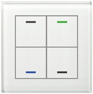 MDT Glastaster II 4-fach RGBW mit Temperatursensor weiß BE-GTL4TW.01 – Bild 1