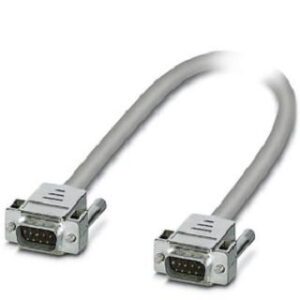 Phoenix Contact Rundkabel 1m CABLE-D9SUB/S/S/100 beidseit. 9-pol. D-SUB-Stiftleiste CABLE-D9SUB/S/S/100/KONFEK/S – Bild 1