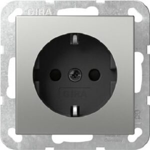 Gira SCHUKO-Steckdose SH SRK System 55 Edelstahl 4183600 – Bild 1