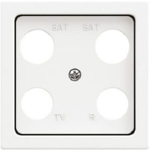 Busch-Jaeger Zentralscheibe, studioweiß,  solo, Abdeckungen für Datenkommunikation 1743-04-84 – Bild 1