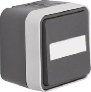 Berker Wechselschalter beleuchtet lichtgrau 30763555 – Bild 1